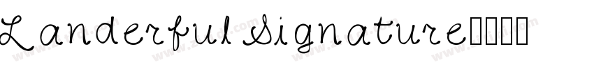 Landerful Signature字体转换